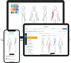 Bodycharts in der Heilpraktiker Software appointmed