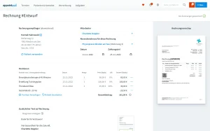 Rechnung erstellen in appointmed