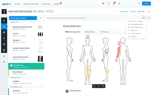 Grafische Befunddokumentation mit Bodychart in appointmed